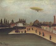 Landscape with a Dirigible Henri Rousseau